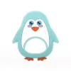 Blockerar 10st Penguin Baby Silicone Teether BPA gratis silikon tänder Silikon tandläkare tugga leksaker barn baby närvarande