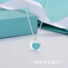 Luxury Tiifeniy Designer Pendant Colliers New Email avec Diamond Heart Double Collier Fomen Copled Plated Silver Steel Stacked Simple 011