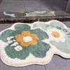 Tapetes coreanos com flor coreana carpete macio carpete
