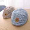 Chaps chapéus de 1 a 3 anos de moda na moda Beret Beret Spring Childrens Hat Hat Boys and Girls Hat Hat Childrens Hip-Hop Button Hat Cassette WX