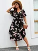 Europa und das grenzüberschreitende Plussize -Kleid LYQ033 240420