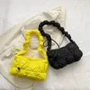 Shoulder Bags Women Down Underarm Bag Nylon Padded Tote Handbag Soft Versatile Satchel Drawstring Strap Adjustable Female Casual Purse