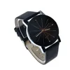 Montre-bracelets les plus vendus des hommes regardés hommes quartz cadran horloge en cuir montre la montre rond