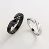 Cluster Rings 2Pcs Matching Set Couple Jewelry Angel Devil Adjustable Engagement Ring