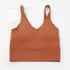 Camiseta para mujeres Bugues de yoga para mujer Summer en forma de u sin anillo de acero con almohadilla de cofre incorporada para mujeres Gimnas