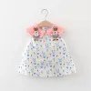 Robes d'été robe bébé coton version coréenne bébé robe fille elfe lapin imprimé sans manches vêtements pour enfants