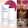 HL4O Body Glitter Multifunktionales Augen Glitzer Haar Körpergesicht Glitzer Kunst Flash -Pailletten Festival Stufe Glitter PAIL STIGE LYSHADOW -Dekoration D240503