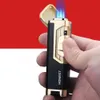 Ehrlich Vier Feuer großer Feuerkraft Zigarre Leichter hochwertiges Butangas Unvervölkerter Taschenlampe leichter