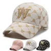 Ball Caps Design de luxe W Letter Fashion Baseball C pour femmes Loissine extérieure Visor Soleil CS CS HATS CURMER ALCSABLE J240506