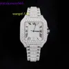 Custom Iced Out VVS 1/VS1 GRA Gecertificeerd antwoord Studded Moissanite Diamond Buss Down Hiphop Jewelry Watch Pass Tester