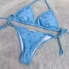 Sexy Womens Designers Bikinis Conjunta Clear Strap Shape Swimsys