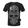 Plein Bear Trube Mens Designer Tshirts Brand одежда для одежды кафара-черепа с кучами мужская футболка круглый шей