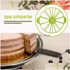 Andra Bakeware Tools 10/12 skivor Cake Equal Portion Cutter Round Bread Mousse Divider Slice Marker Baking For Housual Kitchen DRO DH39Q