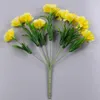 Fleurs décoratives 10 têtes Carnation artificielle Décoration de maison Multi couleur beauté Silk Fausse fleur spéciale pour le mariage et le festival