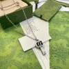 3x3x Diseñador Collar colgante de plata esterlina para hombres Collar vintage Collar tallado Joya de joyería