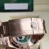 Luxus -Männer Uhr 4130 Mechanische Automatikbewegung 40 mm 116505 Saphir -Wasserdichtungsverlauf Glühen -Zifferblatt 18K High -End -Goldband