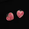 Designer C Brand de boucle d'oreille Luxury Stud d'oreille Femmes Fashion Jewelry Metal Letter City Pink Silver Oread Orees Boucles d'oreilles Sil Bijouler Femme Cadeau