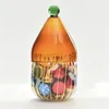 Storage Bottles Glass Candy Dish With Lid Buffet Jar Cookie For Nuts