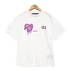 2024 Erkek ve Kadın T-Shirt Tasarımcısı Kısa Kol Yeni Moda Markası Melek Melek Teddy Bear Erkek ve Kadın Kollu Pamuk Büyük Boy Gevşek Tişört Tasarımcı T-Shirts