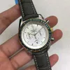 Designer Watch reloj watches AAA Quartz Watch Oujia Superb Six Needle Gold Six Calendar Green Circle White Quartz Watch CL014 Machine mens watch