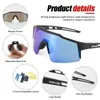 Polarized Men Women 4 Lens Sport Fishing Running Driving Sunglasses Mountain Bike Goggles Bicycle Eyewear MTB Cycling Glasses 240416