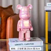 Objetos decorativos Figuras 400 estátuas de Bearbrick Decoração Cerâmica Violento Urso Piggy Fatuetas Bearbrick Luxo Coleções de decoração para decoração Ornamentos T240