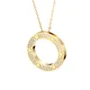 Collier de design à la mode Nouveau grand collier classique en or classique avec mode rose 18k avec chariot