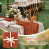 Pads 1/2/5/10/20Pcs Wedding Table Runner Terracotta Gauze Table Runner 35x120 Inch Boho Cheesecloth Table Runner Party Table Cover