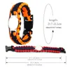 BANGGLE 18 25 mm Glass Football Chanms Bracord Paracord Sopravvivenza intrecciato Bangles sportivo Banghi fai da te