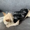 Diseñador de chalecos para perros Cartas de moda Camiseta de algodón de mascota impresa