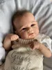 Dolls 1820Inch Elijah Reborn Baby Girl and Boy With Rooted Hair Handmade Soft Touch Feeling Lifelike Bebe Reborn Doll For Children