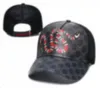 Cap Baseball Marka Projektant czapki Włochy Casquette luksusowy węża tygrys pszczoła kota płótno z udziałem mężczyzn mody Hats Casquette A6