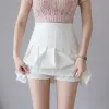 Tennis shorts zwarte mini rok vrouwen met hoge taille geplooide kawaii witte rokken solide schoolmeisje uniform drop levering sporten buitenshuis otyhs