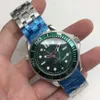 디자이너 시계 Reloj 시계 AAA 기계식 시계 Oujia 007 Liuli Green Steel De Bond Fully Automatic Mechanical Watch and Watch Machinery