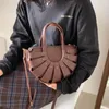Sacchetti di borse da donna con guscio tessuto in pelle di lusso per la donna di lusso per la donna del 2024 Weave a mano