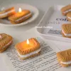 3PCS Candles Natural Plant Scented Sand Biscuits Candles Adiantum Evergreen Fragrant Creative Birthday Party Hobby Lobby Candle