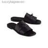 Fashion Original h Designer Slippers Summer Official High Version Genuine Leather h Kelly Lock Buckle with Flat Bottom Slippers Sandals with 1:1 Brand Logo