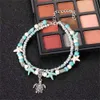 Anklets Bohemian Multi Layer Starfish Turtle Beads Anklets for Women Vintage Boho Chain Bracelet Bracelet Beach Jewelry Gift 2023