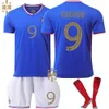 Voetbalshirt in 2024 Cup, nummer 10 Mbappe voetbal voor het Franse team thuis, 7 Griezmann, 9 Giroud, 11 Belle Jersey