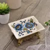 Gerichte Vintage Keramik Toilettenseife Schachtel Europäischer Stil kreativer praktischer handgefertigter Seife Gerichte Badezimmer Küchenseife LF876