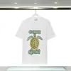 Herrendesigner T-Shirts Casablanca Shirt Mode Männer lässige T-Shirts Street Tennis Club Shorts Sleeve Casa Blanca Luxus LNKQ 3491 2S95