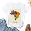 T-shirt pour femmes Brésil Brésil Aquare