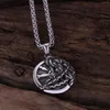 Chaines Vikings Collier de bouclier en fer en acier inoxydal