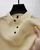 2024 verão masculino lapel pólo designer camiseta de luxo feminino camiseta clássica malha curta manga branca botão preto botão de retalhos casual camiseta de algodão