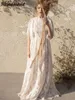 Boho Sweetheart Wedding Dress Long Sleeves Bridal Gowns Backless Appliques Sweep Train Vestidos De Noiva Mariage Beach