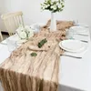 Semisher Gauze Table Runner Burlap Cheesecloth Setting Dining Rustic Country Wedding Birthday Decor Boho Linnengoed 240430