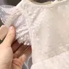 Filles robes filles d'été 3D arrière papillon paillettes en maille petites manches volantes de princesse robe de mariage fleur douce et mignonne