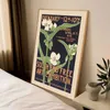 Papiere Vintage Black Brown Ausstellung Wall New Art Flower Market Leinwand Galerie Personalisierte rahmenlose Poster für Schlafzimmer J240505