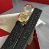 Belt di design 3 fibbia in vera vacca in mezzo a cavallo stile a ferro di cavallo per uomo cinture di cintura di cintura larghezza 3,4 cm 3 colori di buona qualità