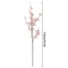 Fleurs décoratives 110 cm Artificiel 4-Fork Silk Cherry Blossom Branch Decoration Home Decoration Fleur Fleur Mariage Porte arcée